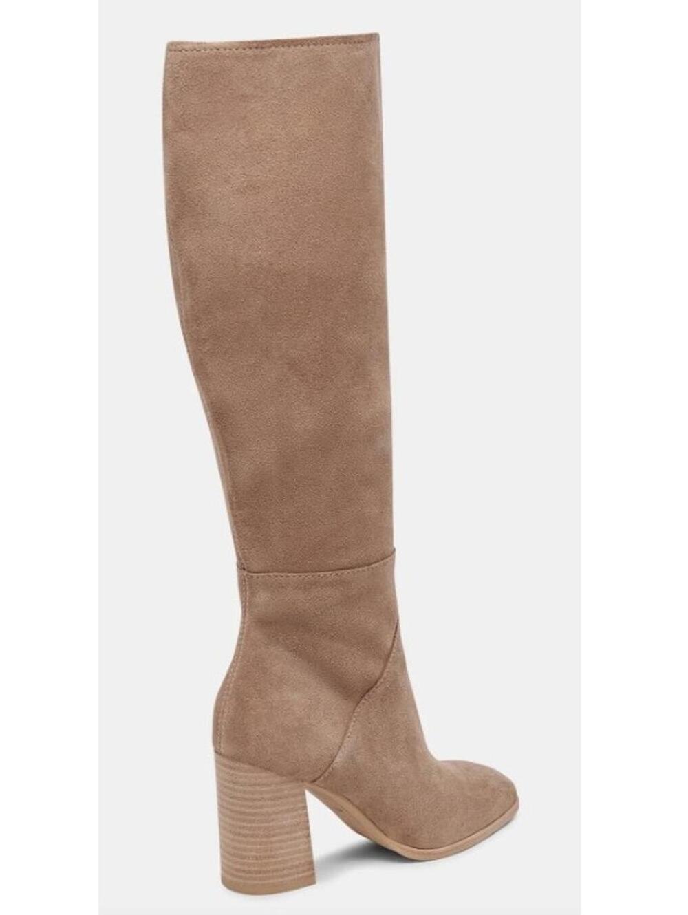 NWT Dolce Vita Fynn Knee-High Suede Boots in Truffle Sz 10 - Picture 2 of 5